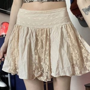 Y2K Kawaii Lolita Style Mini Skirt