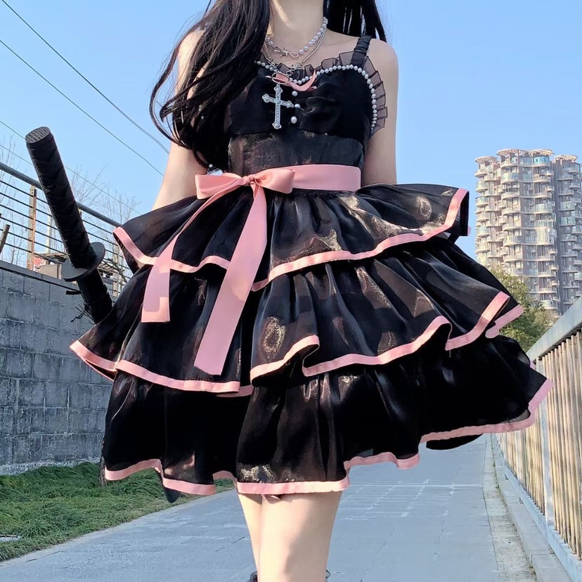 Y2K Kawaii Suspender Lolita Dress