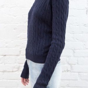 Y2K Knitted V-Neck Sweater for Winter Layering