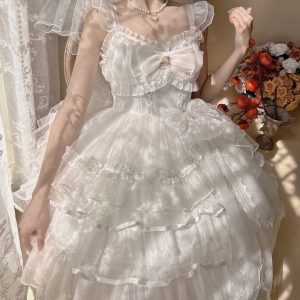 Y2K Lace Bridal Princess Lolita Dress