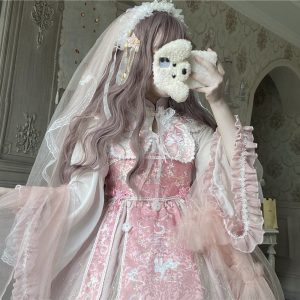 Y2K Lolita Dress - Kawaii Pink Princess Summer Style