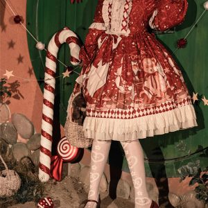 Y2K Lolita Dress for Christmas, Autumn, Winter, Cosplay, and Fairy Themes