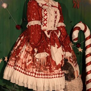 Y2K Lolita Dress for Christmas, Autumn, Winter, Cosplay, and Fairy Themes