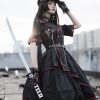 Y2K Lolita Fashion Dress with Gothic Style Jacket