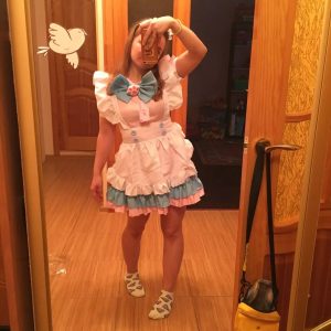 Y2K Lolita Maid Frilly Paw Cosplay Dress