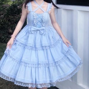 Y2K Lolita Party Dress for Women and Girls