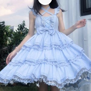 Y2K Lolita Party Dress for Women and Girls