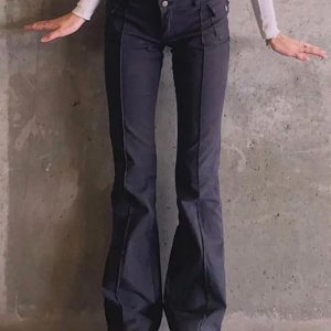 Y2K Low Waist Flared Bootcut Jeans