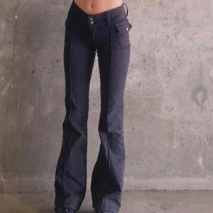 Y2K Low Waist Flared Bootcut Jeans