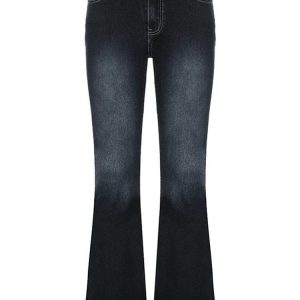 Y2K Low Waist Flared Bootcut Jeans for Women