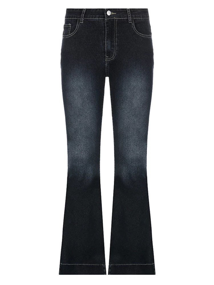 Y2K Low Waist Flared Bootcut Jeans for Women