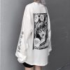 Y2K Manga Anime T-Shirt - Goth Style Long Sleeve