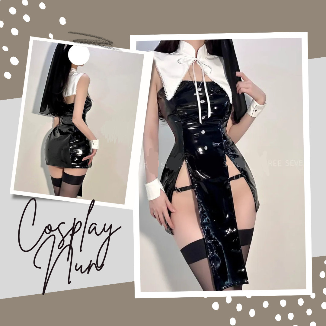 Y2K Nun Cosplay Lingerie - Free Worldwide Shipping