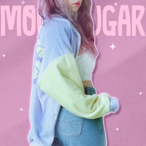 Y2K Oversized Moon Sugar Fluff Jacket