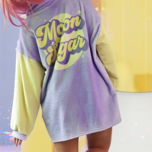 Y2K Oversized Moon Sugar Fluff Jacket