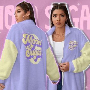 Y2K Oversized Moon Sugar Fluff Jacket