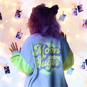 Y2K Oversized Moon Sugar Fluff Jacket