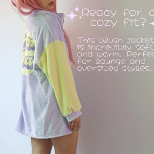 Y2K Oversized Moon Sugar Fluff Jacket