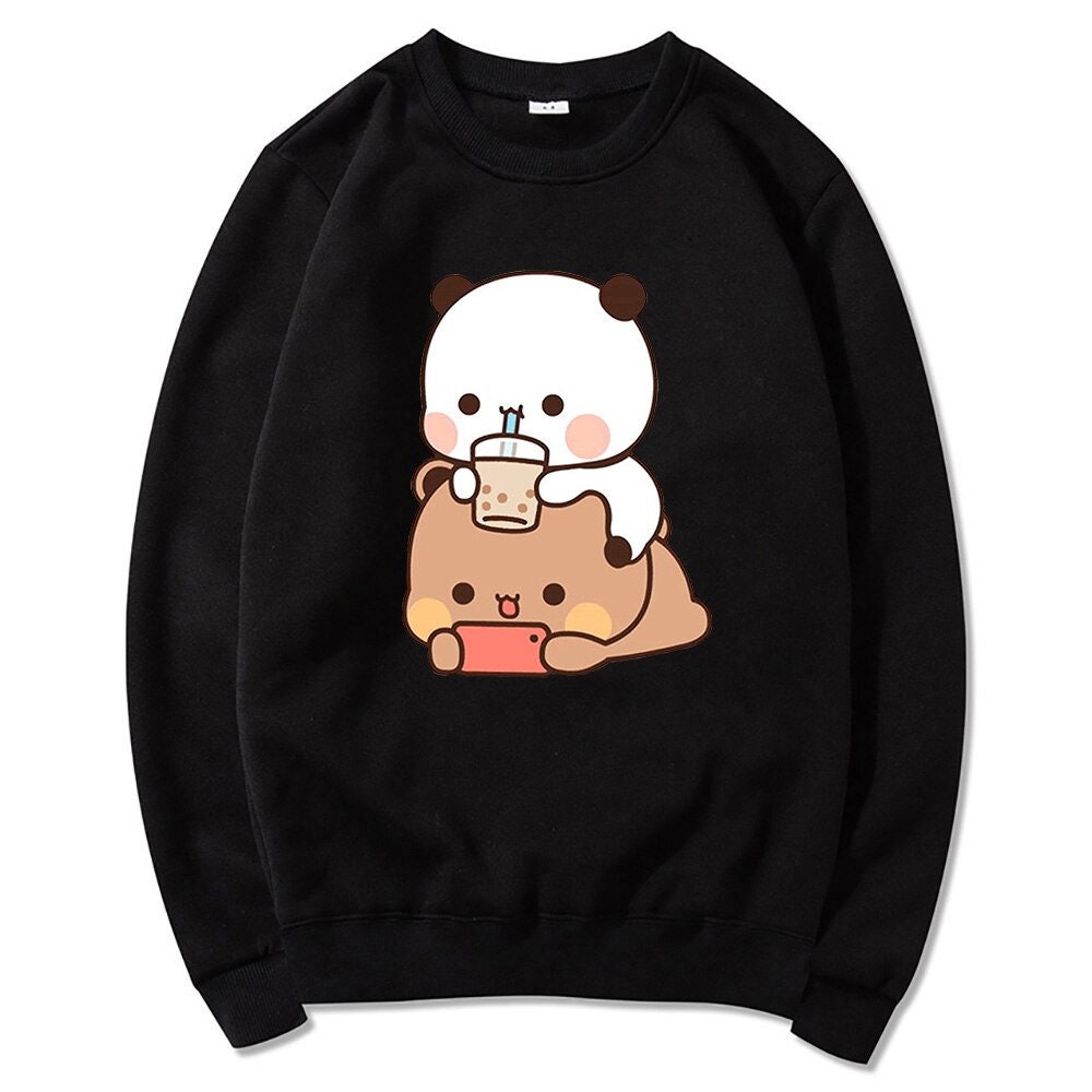 Y2K Panda Bear Bubu and Dudu Unisex Anime Sweatshirt