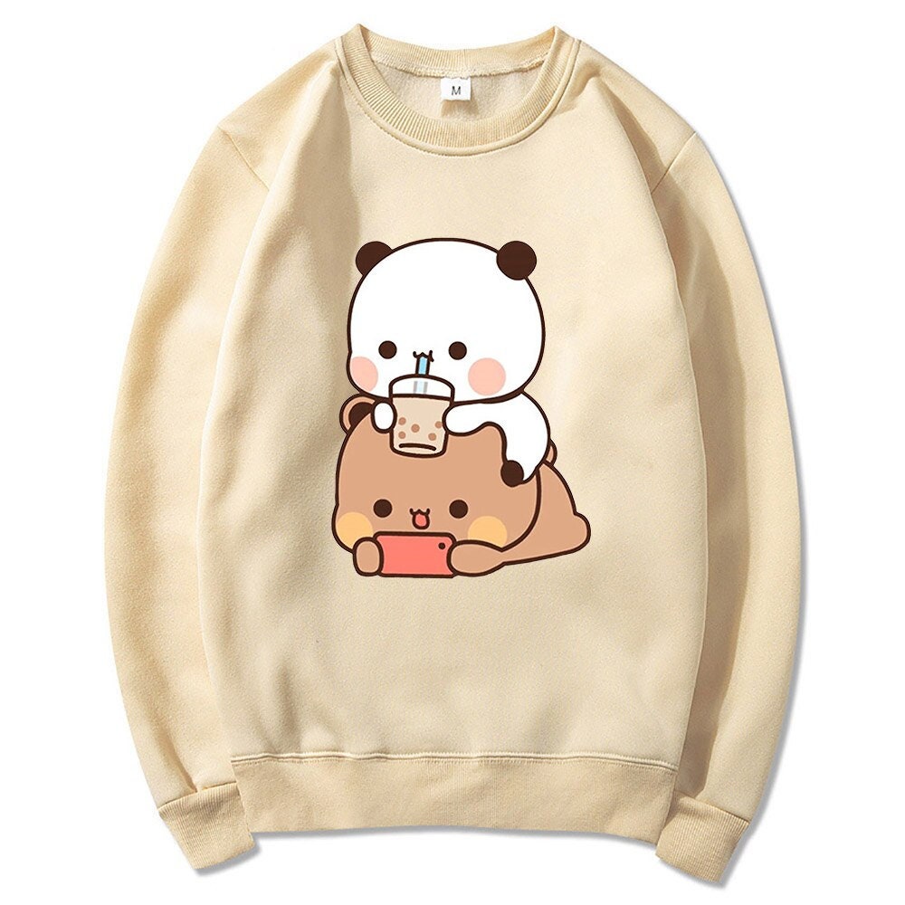 Y2K Panda Bear Bubu and Dudu Unisex Anime Sweatshirt