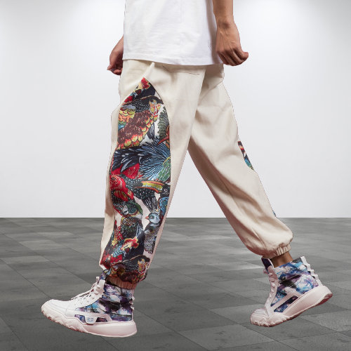 Y2K Patchwork Harem Pants - Unisex Streetwear Trousers