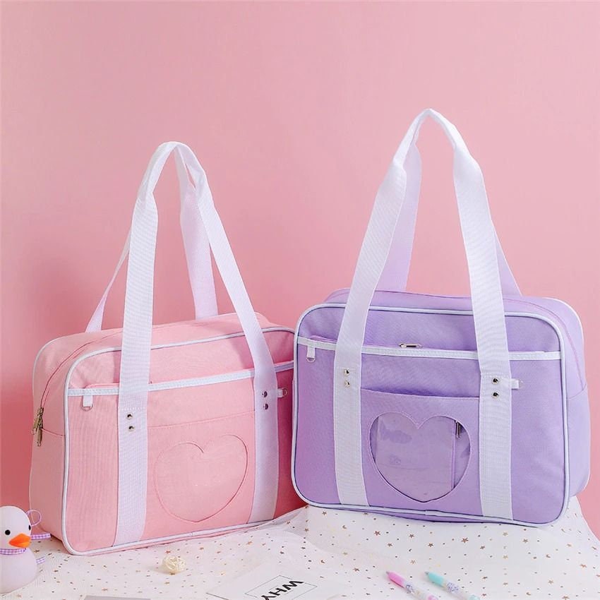 Y2K Pink Harajuku School Bag - Cute Waterproof Backpack for Kawaii Clothing