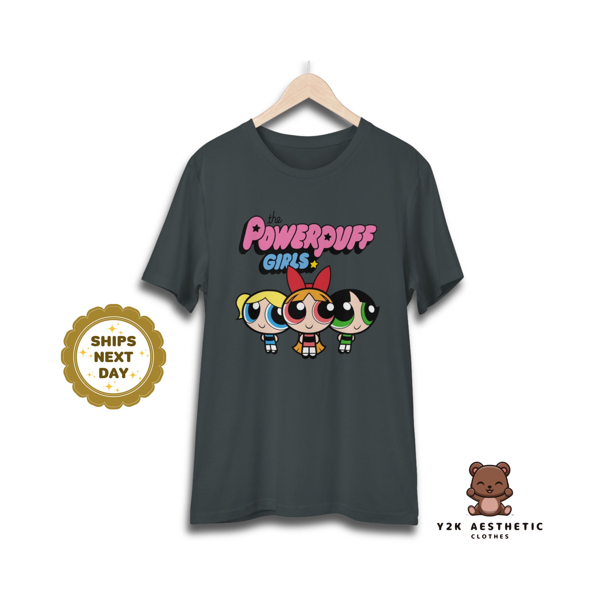 Y2K Powerpuff Girls Anime Graphic Crewneck Shirt