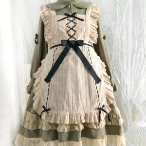 Y2K Princess Dress with Long Sleeves and Lace Bow