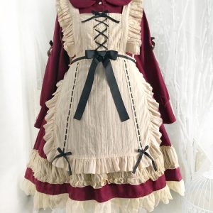 Y2K Princess Dress with Long Sleeves and Lace Bow