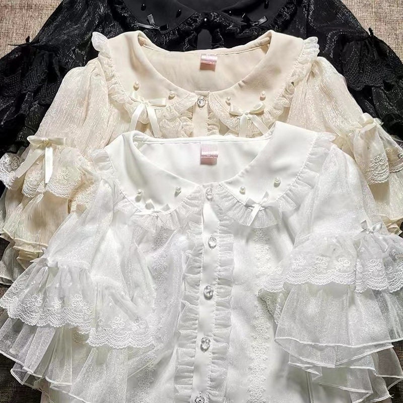 Y2K Princess Lolita Blouse, Cute Women Shirt