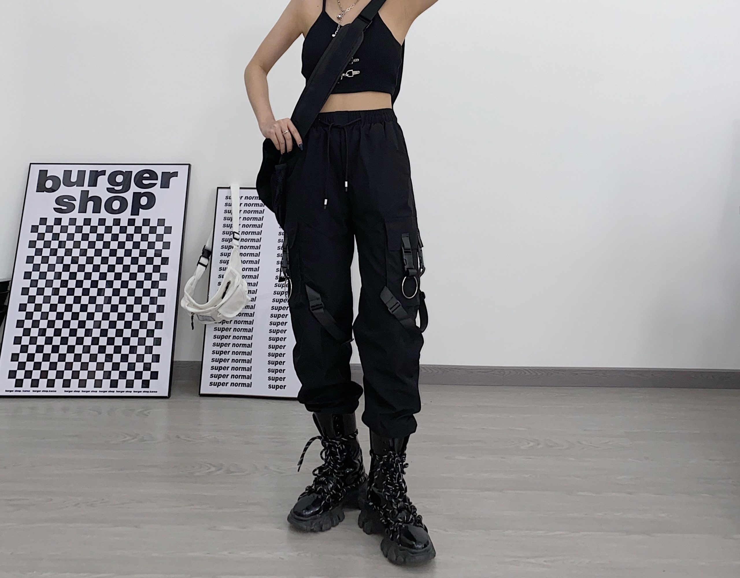 Y2K Punk Techwear Cargo Pants for a Bold and Edgy Style - CozyPlushies ...