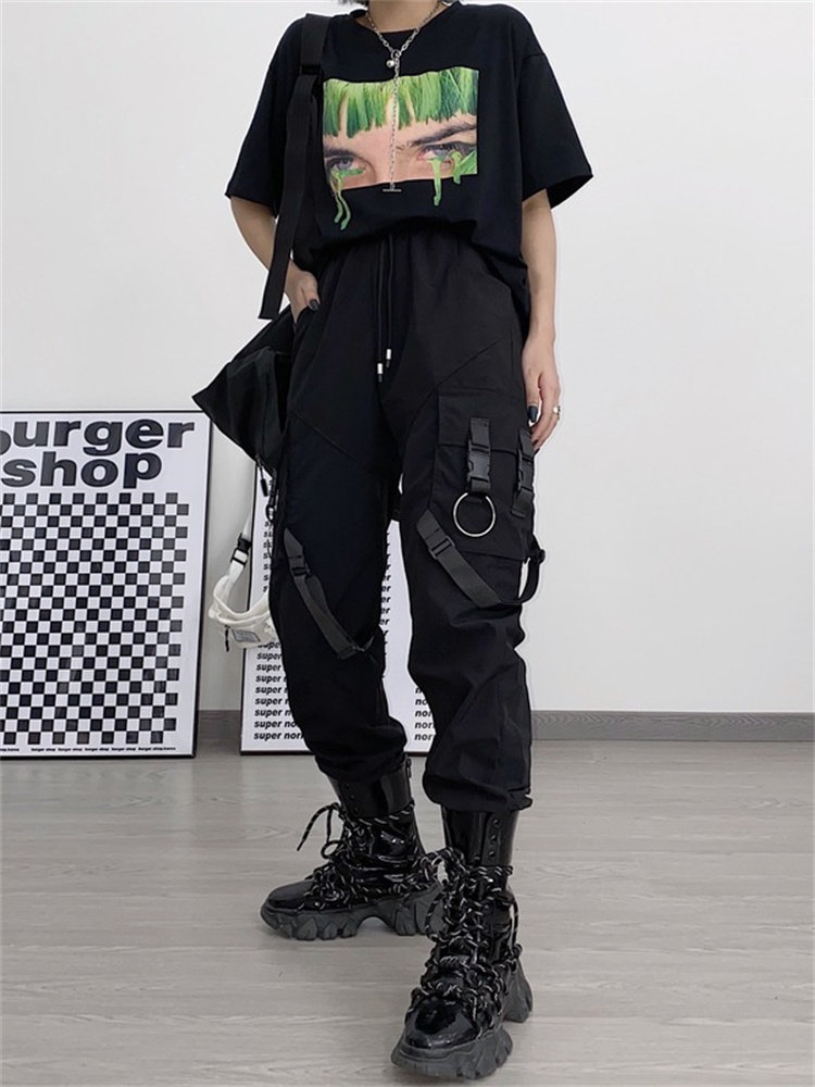 Y2K Punk Techwear Cargo Pants for a Bold and Edgy Style - CozyPlushies ...