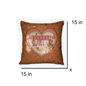 Y2K Reversible Sequin Pumpkin Spice Pillow Case