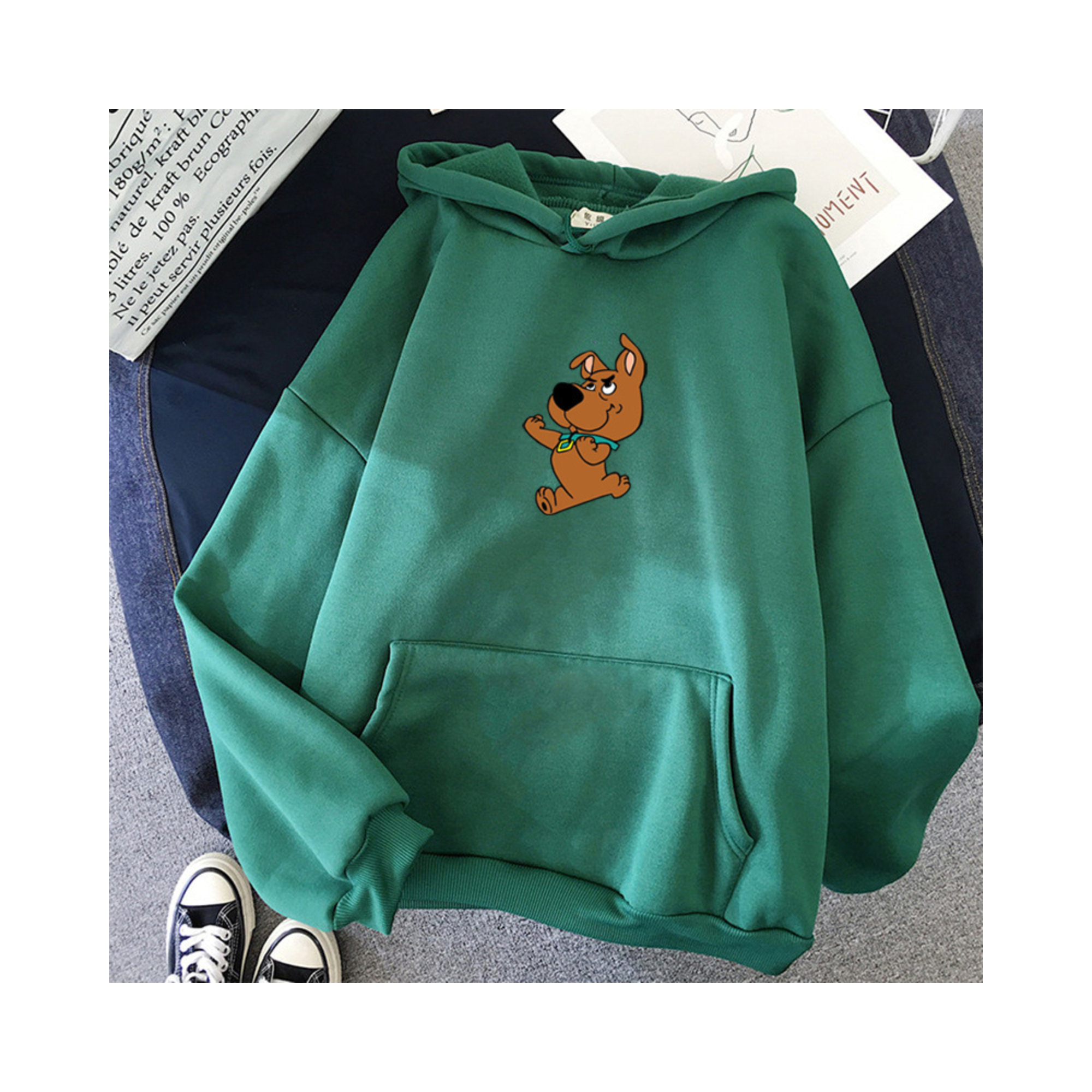 Y2K Scooby Doo Hoodie - Kawaii Aesthetic Harajuku Fashion