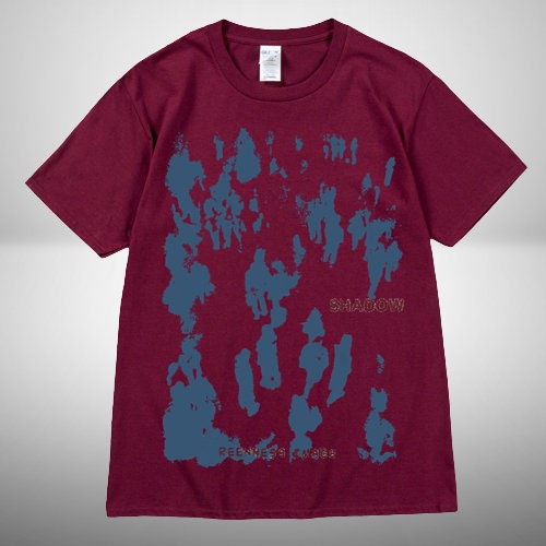 Y2K Shadow Figures Graphic Print T-Shirt