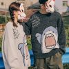 Y2K Shark Sweat Turtleneck Harajuku Aesthetic Sweatshirt