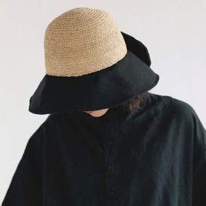 Y2K Shining Hand Woven Raffia Straw Hat