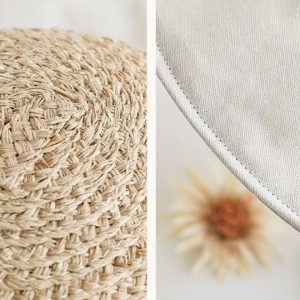 Y2K Shining Hand Woven Raffia Straw Hat