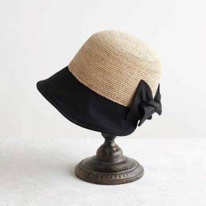 Y2K Shining Hand Woven Raffia Straw Hat