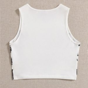 Y2K Sleeveless Aesthetic Streetwear Crop Top