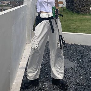 Y2K Streetwear Punk Cargo Pants