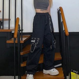 Y2K Streetwear Punk Cargo Pants