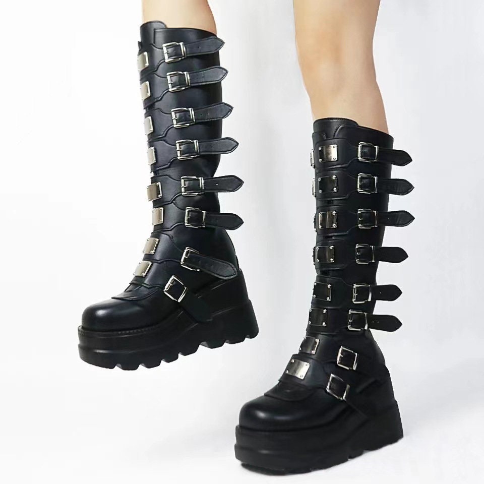Y2K Unisex Punk Boots - Edgy and Stylish Footwear for All Genders