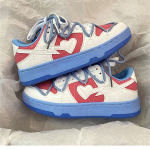 Y2K White Bapesta Platform Sneakers