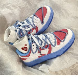 Y2K White Bapesta Platform Sneakers