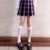 Y2K White Lace Knee High Socks for Women