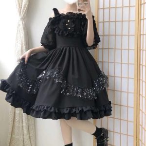 Y2K White Lolita Cosplay Dress - Sleeveless Fairy Fashion