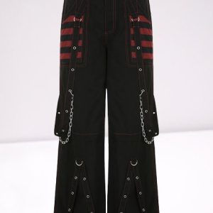 Y2K Wide Leg Patchwork Cargo Pants