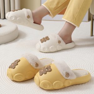 Y2K Winter Detachable Fluffy Slippers - Unisex Gift Idea