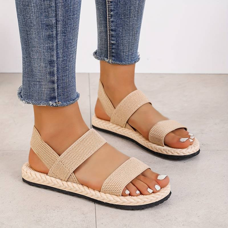 Y2K Women's Elastic Strap Slip On Sandals